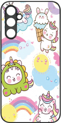 Husa BestCase Slim Glassy Comp Cu Samsung Galaxy A04s Unicorn Pattern HD Colors Protectie camera G 1213 