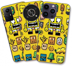 Husa Sony Xperia 1 III Silicon Gel Tpu Model Pixel Art Spongebob 