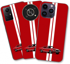 Husa Motorola Moto E7 Power Silicon Gel Tpu Model Red Mustang 