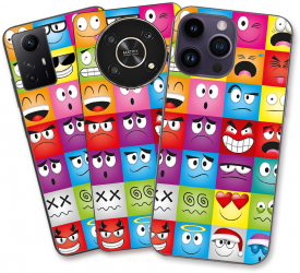 Husa Samsung Galaxy S21 Ultra Silicon Gel Tpu Model Funny Faces 