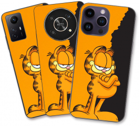 Husa Samsung Galaxy S21 Ultra Silicon Gel Tpu Model Garfield Black and Orange 