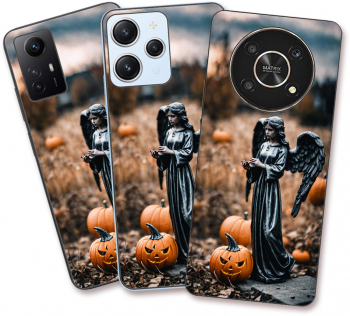 Husa Motorola Moto E7 Power Silicon Gel Tpu Model Halloween Dovleacul Ingerului 