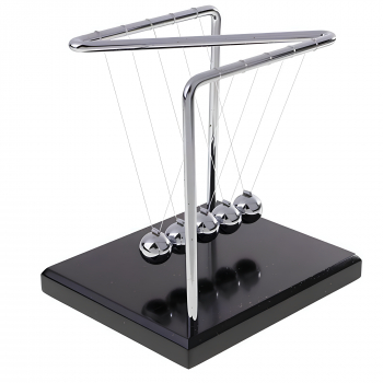 Pendulul lui Newton SpectrumPoint and reg Perpetuum Mobile 5 bile inox 15 cm argintiu 