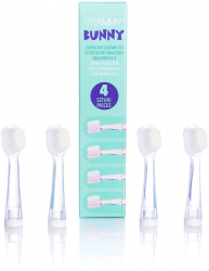 Set 4 rezerve periuta de dinti Vitammy Bunny fibre nano Alb 
