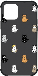 Husa BestCase MaxSafe Glassy Comp Cu Apple iPhone 13 Cat Pattern HD Colors Anti Shock G 1076 