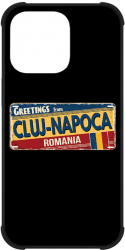 Husa BestCase MaxSafe Glassy Comp Cu Apple iPhone 13 Pro Cluj Napoca License plate HD Colors Anti Shock G 1185 