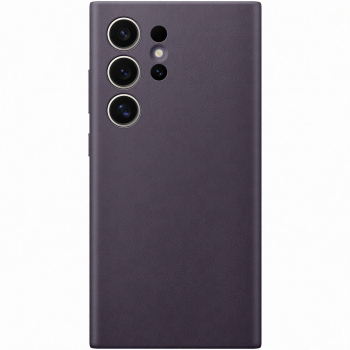 Husa de protectie Samsung Vegan Leather Case pentru Galaxy S24 Ultra DARK VIOLET 