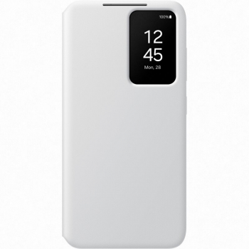 Husa Smart View Cover compatibila cu Samsung Galaxy S24 White 
