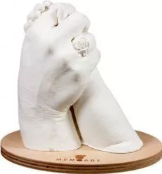 Kit mulaj maini 3D Parinte si Bebelus mainile a unui adult cu un copil MemoArt