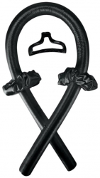 Set ondulator fara caldura pentru bucle naturale cu 2 elastice si cleste de par bigudiu tip panglica negru 