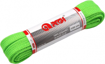 Sireturi plate din poliester 1 x 120 cm Verde neon 