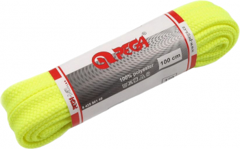 Sireturi plate poliester 1 x 100 cm Galben neon 
