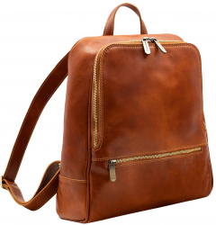 Rucsac barbati din piele naturala vachetta miere R135C 