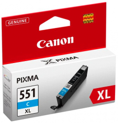 Cartus Canon CLI-551 XL Cyan IP7250 MG5450 MG6350 