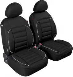 Huse scaun fata De-Luxe Sport Edition 2buc-Negru 