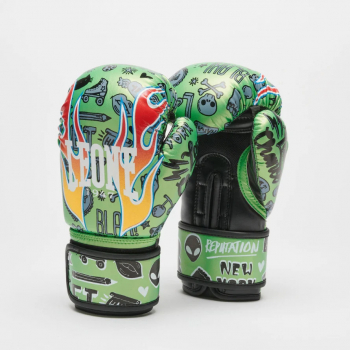 Manusi de Box Leone Flames Verde 