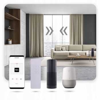 Sina electrica smart pentru perdele si draperii 4.2m inchidere/deschidere de la mijloc sau din margine wifi aplicatie telecomanda 