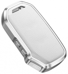 Husa aluminiu cu piele alb pentru cheie KIA Sportage Stinger Ceed Sorento Cerato Forte 2019 2020 