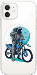 Husa BestCase comp Cu Apple iPhone 12 Mini Astronaut Biker SLIM 1.5MM MagSafe comp Anti Shock MAS 828 