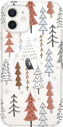 Husa BestCase comp Cu Apple iPhone 12 Mini Christmas Hand Drawn SLIM 1.5MM MagSafe comp Anti Shock MAS 875 