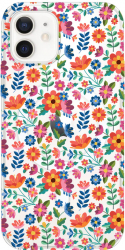 Husa BestCase comp Cu Apple iPhone 12 Mini Flower Pattern SLIM 1.5MM MagSafe comp Anti Shock MAS 953 