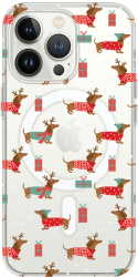 Husa BestCase comp Cu Apple iPhone 12 Pro Max Dachshund Christmas SLIM 1.5MM MagSafe comp Anti Shock MAS 871 