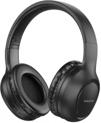 Casti On Ear Borofone BO19 Wireless Bluetooth 5.3 Microfon Autonomie 20 Ore - Negru