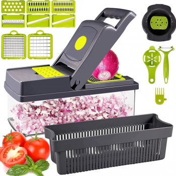 Feliator Multifunctional 14in1 MRG M992 Tocator cu Recipient Legume