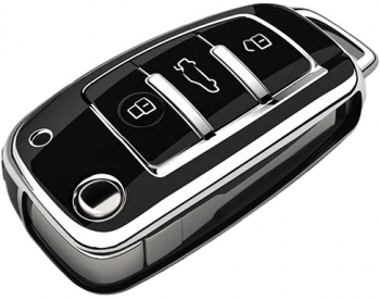 Husa negru cheie tip briceag gama Audi A1 A3 A4 A5 A6 A7 Q3 Q5 Q7 S6 B6 B7 B8 8P 8V 8L TT RS RS3 S3 Sline