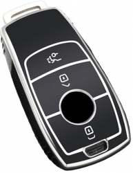 Husa negru pentru cheie Mercedes Clasa A C E S G GLC CLE CLA W177 W205 W213 W222 X167 AMG 