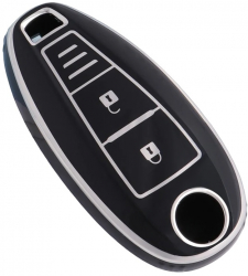Husa negru pentru cheie Suzuki Vitara Swift Ignis Kizashi SX4 Baleno Ertiga Samurai S-Cross 