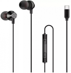 Casti Evolium cu microfon si bass puternic Dub Step conector Type-C Negru 