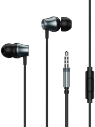 Casti in ear Evolium cu bass adanc si microfon Negru 
