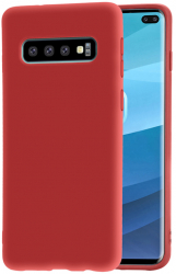 Husa bumper ultraslim din silicon pentru Samsung Galaxy S10 +/S10 Plus culoare rosu 