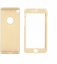 Husa de protectie 360 ° pentru pentru iPhone 7 L1429 Auriu 