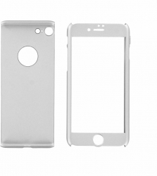 Husa de protectie 360 ° pentru pentru iPhone 7 L1430 Argintiu 