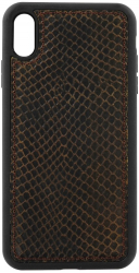 Husa din piele naturala pentru iPhone XS MAX adams maro L1479