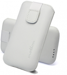 Husa din piele pentru iPhone 6 - Alb L1410 