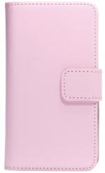Husa din piele subtire pentru Sony Xperia Z1 Compact L416 Roz 