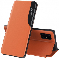 Husa pentru Samsung Galaxy S23 FE eFold Series M478 Piele ecologica Orange 