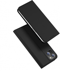 Husa pentru iPhone 15 Plus Skin Pro M436 Piele ecologica Black 