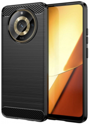 Husa pentru Realme 11 Carbon Silicone L868 Black 