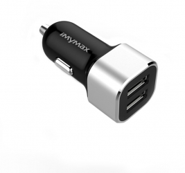 Incarcator auto USB dublu pentru masina 3 4A L130 Negru-Argintiu 