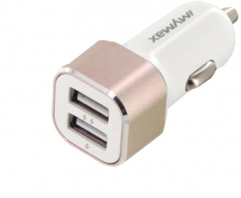 Incarcator auto USB dublu pentru masina 3 4A L138 Alb-Rose 