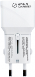 Incarcator retea 20W PD USB C + QC 3.0 USB A alb L304 