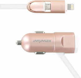 Incarcator USB pentru masina 2in1 3.4A Rose L144 