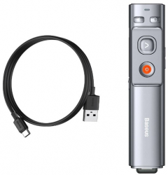 Indicator laser pentru prezentari wireless cu adaptor Type-c- USB si incarcare Type-C raza de actiune 100m compatibil cu Windows Apple 