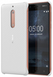 Nokia Carbon Fiber Case CC-803 Nokia 5 alb perlat L801 