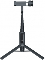 Selfie Stick 2 in 1 cu Telecomanda si Trepied Extindere de 73 cm L1691 Negru 