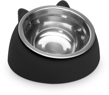 Bol De Hranire Pentru Pisici 165 X 100mm Negru EV3306 